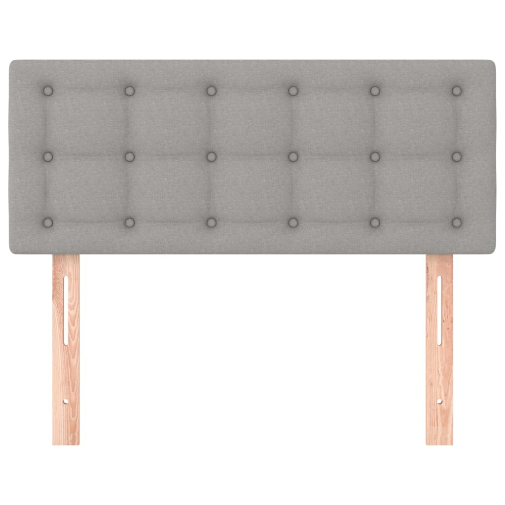 vidaXL Kopfteil Hellgrau 90x5x78/88 cm Stoff