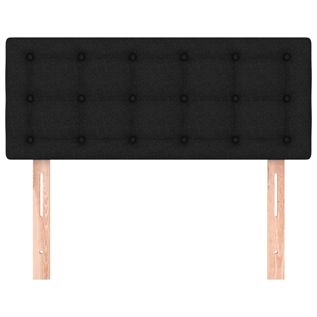 vidaXL Kopfteil Schwarz 90x5x78/88 cm Stoff
