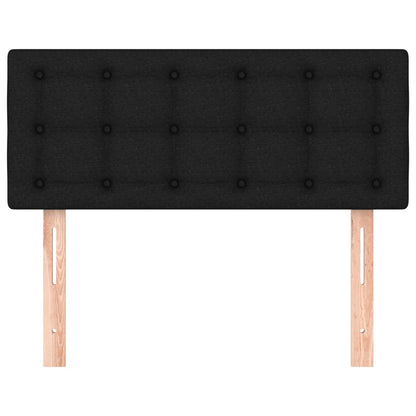vidaXL Kopfteil Schwarz 90x5x78/88 cm Stoff