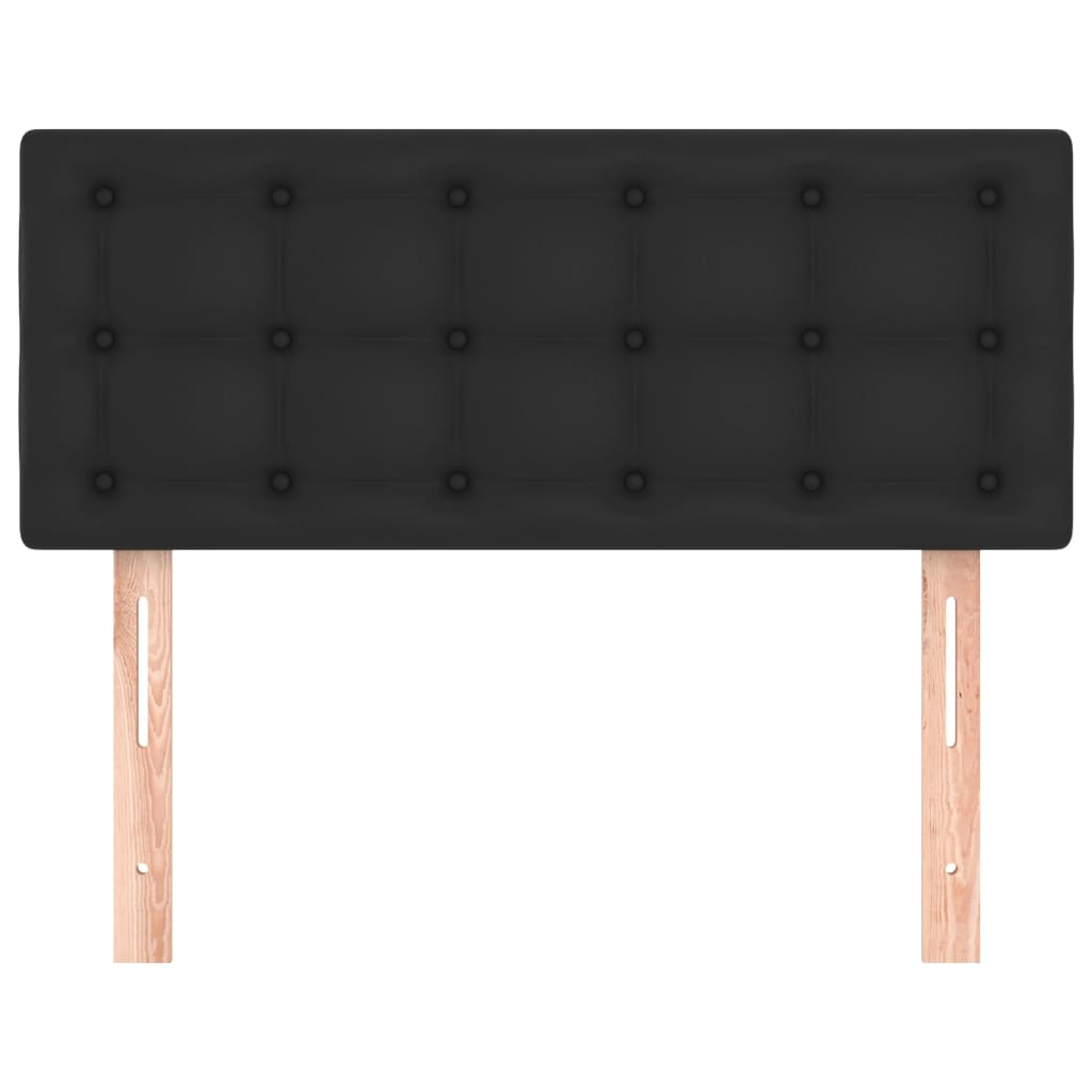 vidaXL Kopfteil Schwarz 90x5x78/88 cm Kunstleder