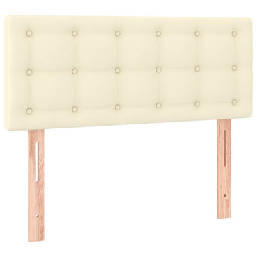 vidaXL Kopfteil Creme 90x5x78/88 cm Kunstleder