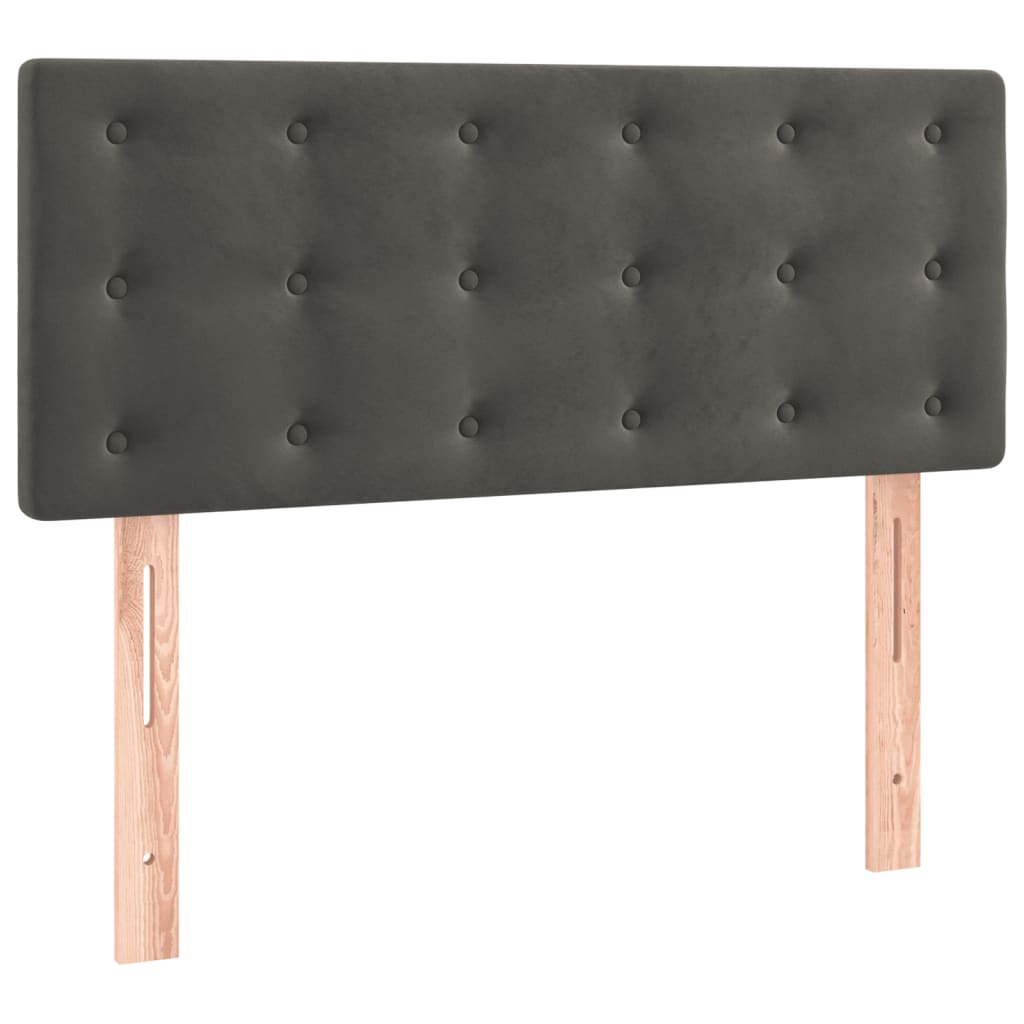 vidaXL Kopfteil Dunkelgrau 90x5x78/88 cm Samt