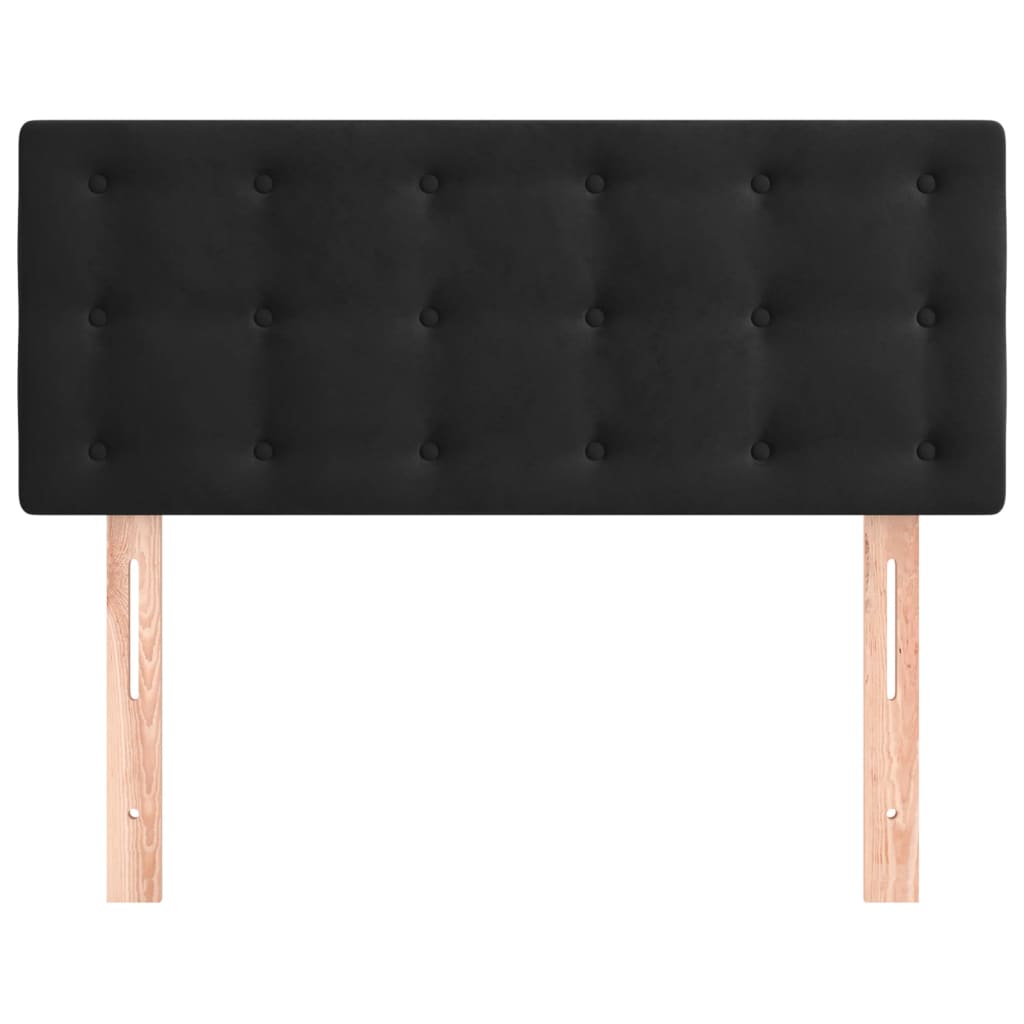 vidaXL Kopfteil Schwarz 90x5x78/88 cm Samt
