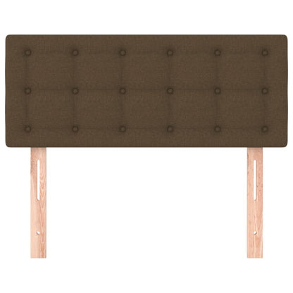 Kopfteil Dunkelbraun 100x5x78/88 cm Stoff