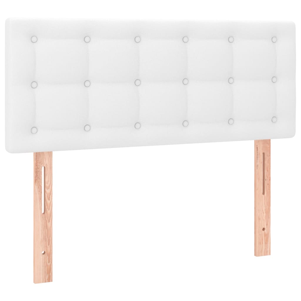 vidaXL Kopfteil Weiß 100x5x78/88 cm Kunstleder