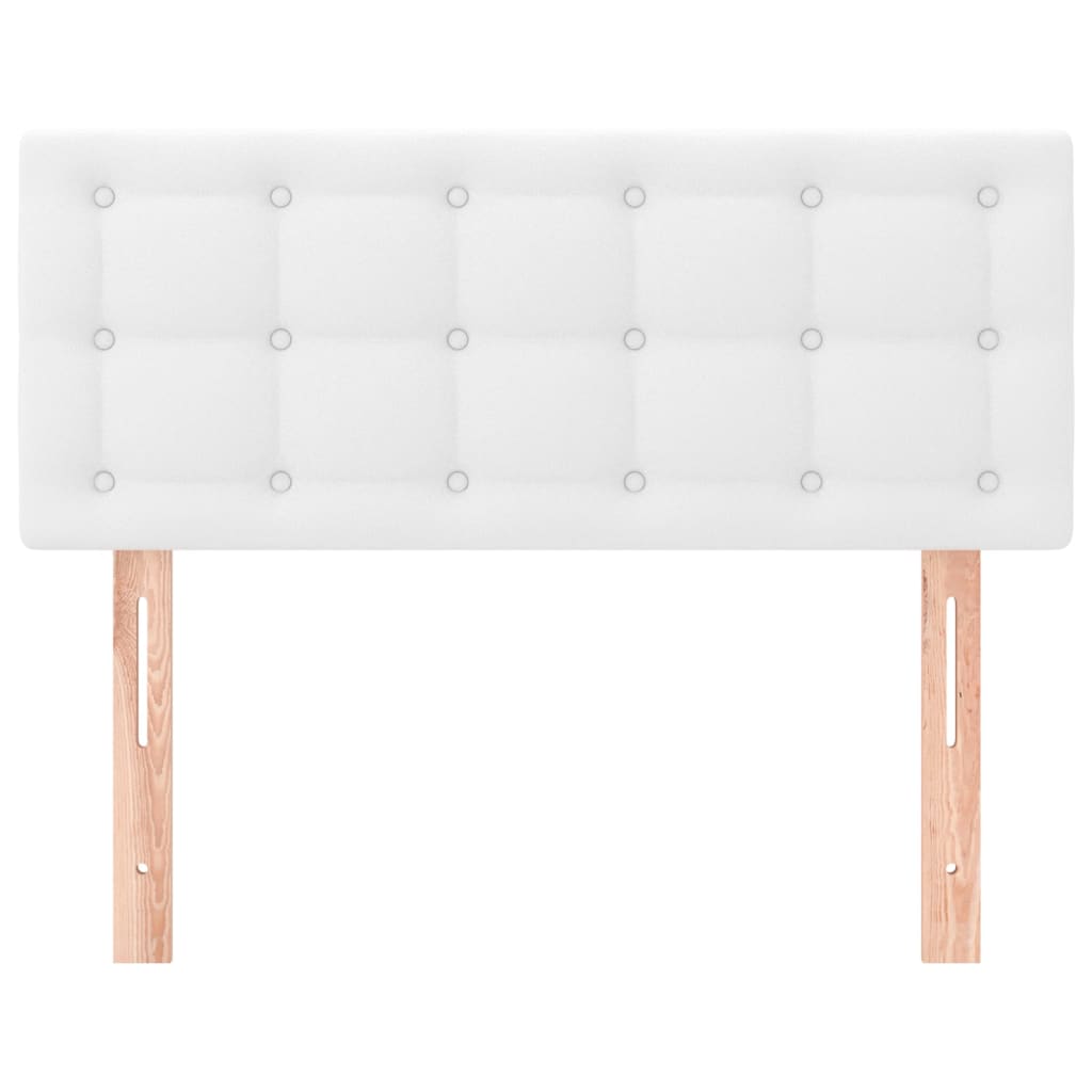 vidaXL Kopfteil Weiß 100x5x78/88 cm Kunstleder