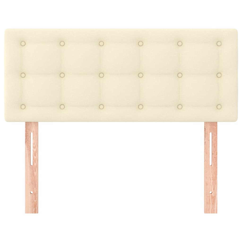 vidaXL Kopfteil Creme 100x5x78/88 cm Kunstleder