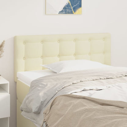 vidaXL Kopfteil Creme 100x5x78/88 cm Kunstleder