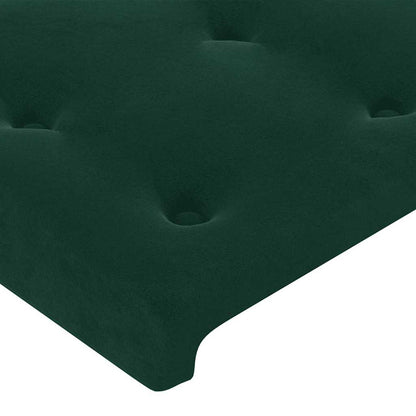 vidaXL Kopfteil Dunkelgrün 100x5x78/88 cm Samt