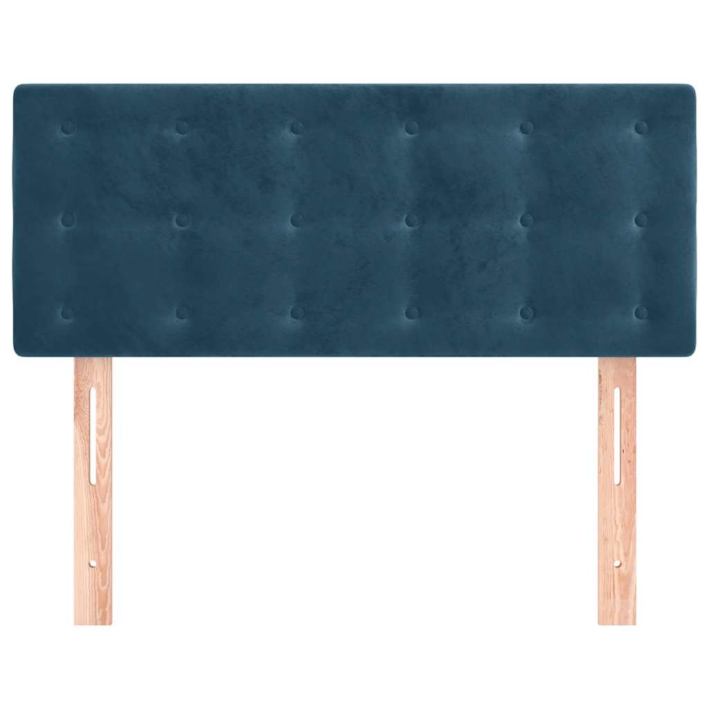 vidaXL Kopfteil Dunkelblau 100x5x78/88 cm Samt
