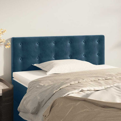 vidaXL Kopfteil Dunkelblau 100x5x78/88 cm Samt