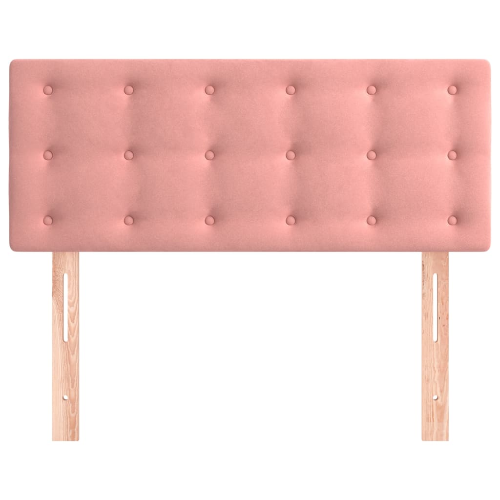 vidaXL Kopfteil Rosa 100x5x78/88 cm Samt