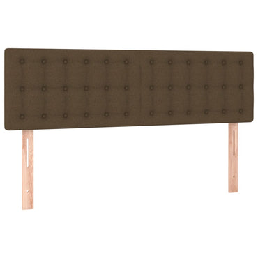 vidaXL Kopfteile 2 Stk. Dunkelbraun 72x5x78/88 cm Stoff