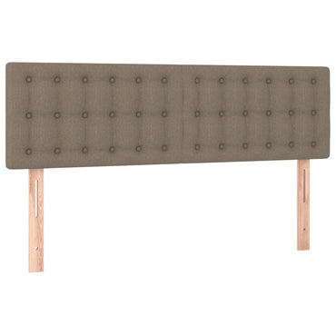 vidaXL Kopfteile 2 Stk. Taupe 72x5x78/88 cm Stoff