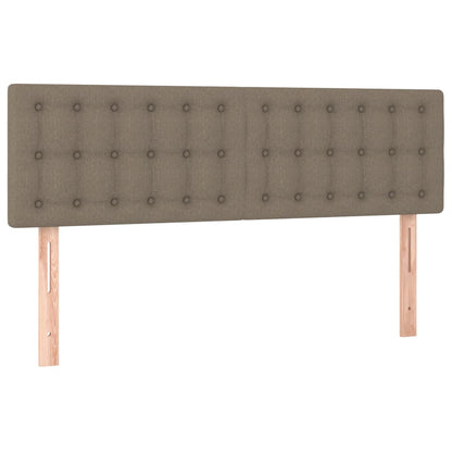 vidaXL Kopfteile 2 Stk. Taupe 72x5x78/88 cm Stoff