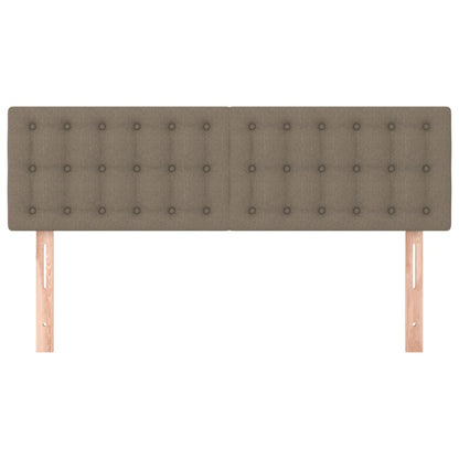 vidaXL Kopfteile 2 Stk. Taupe 72x5x78/88 cm Stoff