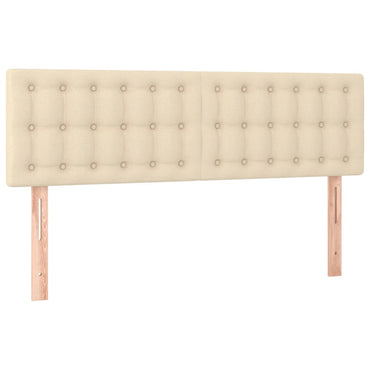 vidaXL Kopfteile 2 Stk. Creme 72x5x78/88 cm Stoff
