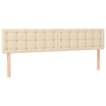 vidaXL Kopfteile 2 Stk. Creme 80x5x78/88 cm Stoff