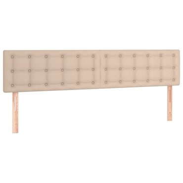 vidaXL Kopfteile 2 Stk. Cappuccino-Braun 80x5x78/88 cm Kunstleder