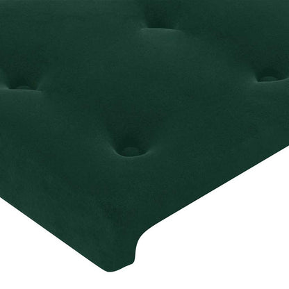 vidaXL Kopfteile 2 Stk. Dunkelgrün 80x5x78/88 cm Samt