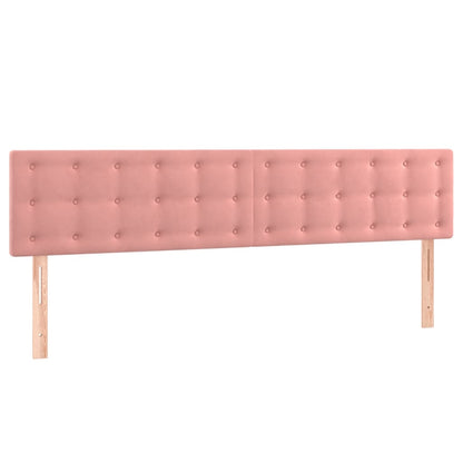 vidaXL Kopfteile 2 Stk. Rosa 80x5x78/88 cm Samt