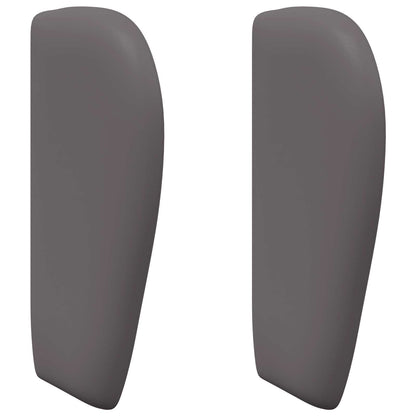 Kopfteil Ohr Dunkelgrau 40 x 23 x 6 cm PVC