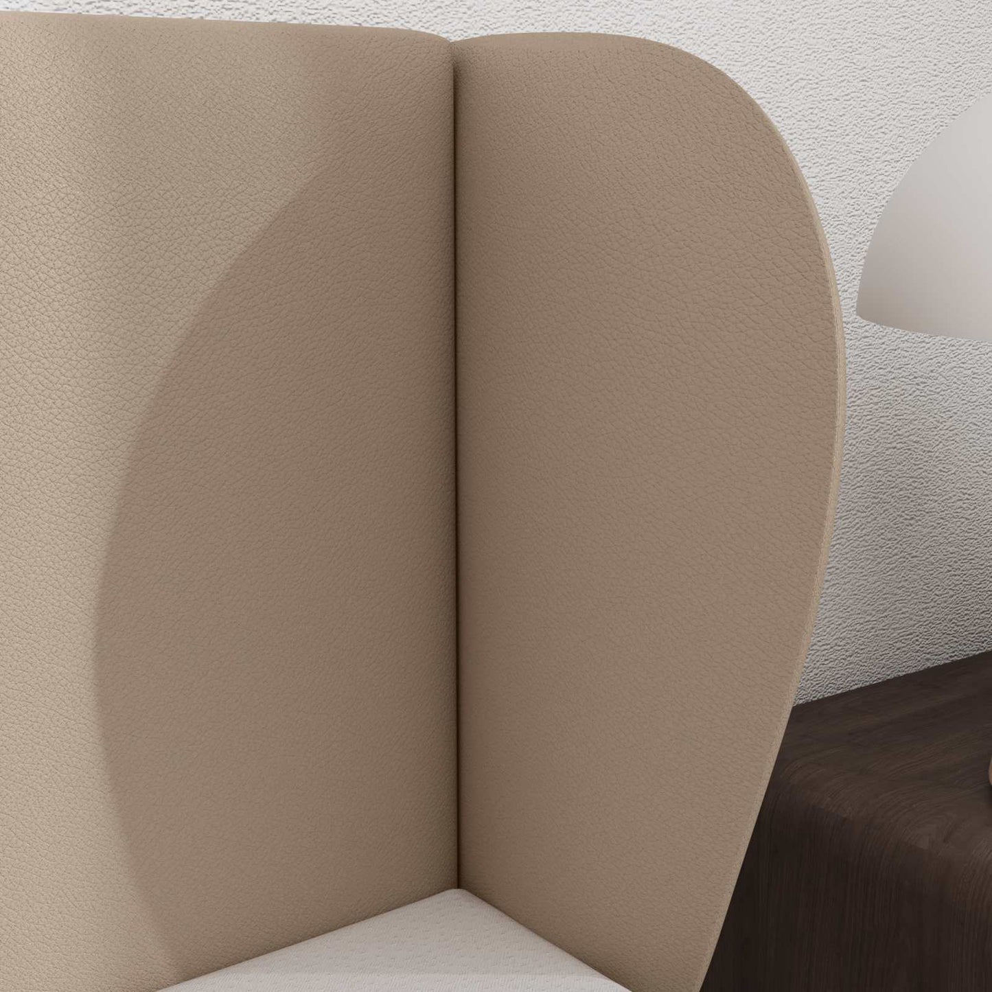 Kopfteil Ohr Hellbraun 40 x 23 x 6 cm PVC