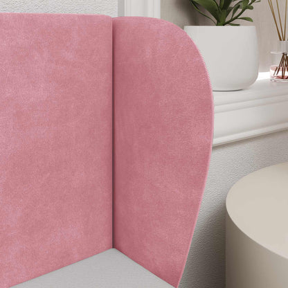 Kopfteil Ohr Rosa 40 x 23 x 6 cm Samt