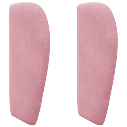 Kopfteil Ohr Rosa 40 x 23 x 6 cm Samt