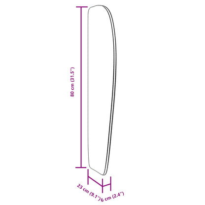 Kopfteil Ohr Creme 80 x 23 x 6 cm Stoff