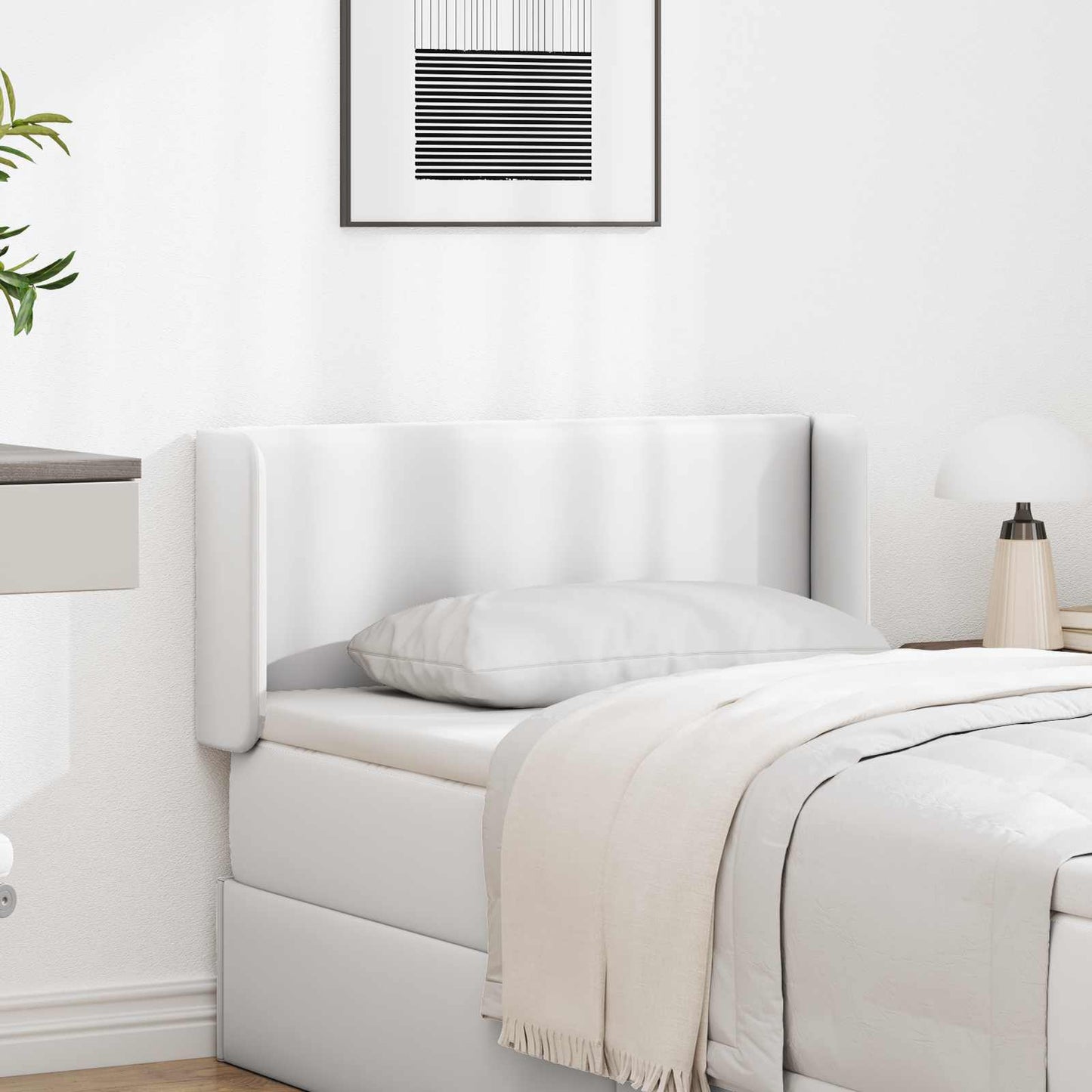 Kopfteil Ohr Weiß 40,5 x 40,5 x 4 cm PVC