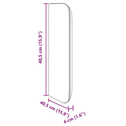 Kopfteil Ohr Creme 40,5 x 40,5 x 4 cm PVC
