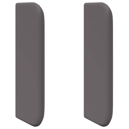 vidaXL Kopfteil Ohr 2 pcs Grau 40 x 16 x 5 cm Sperrholz und Kunstleder