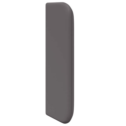 vidaXL Kopfteil Ohr 2 pcs Grau 40 x 16 x 5 cm Sperrholz und Kunstleder
