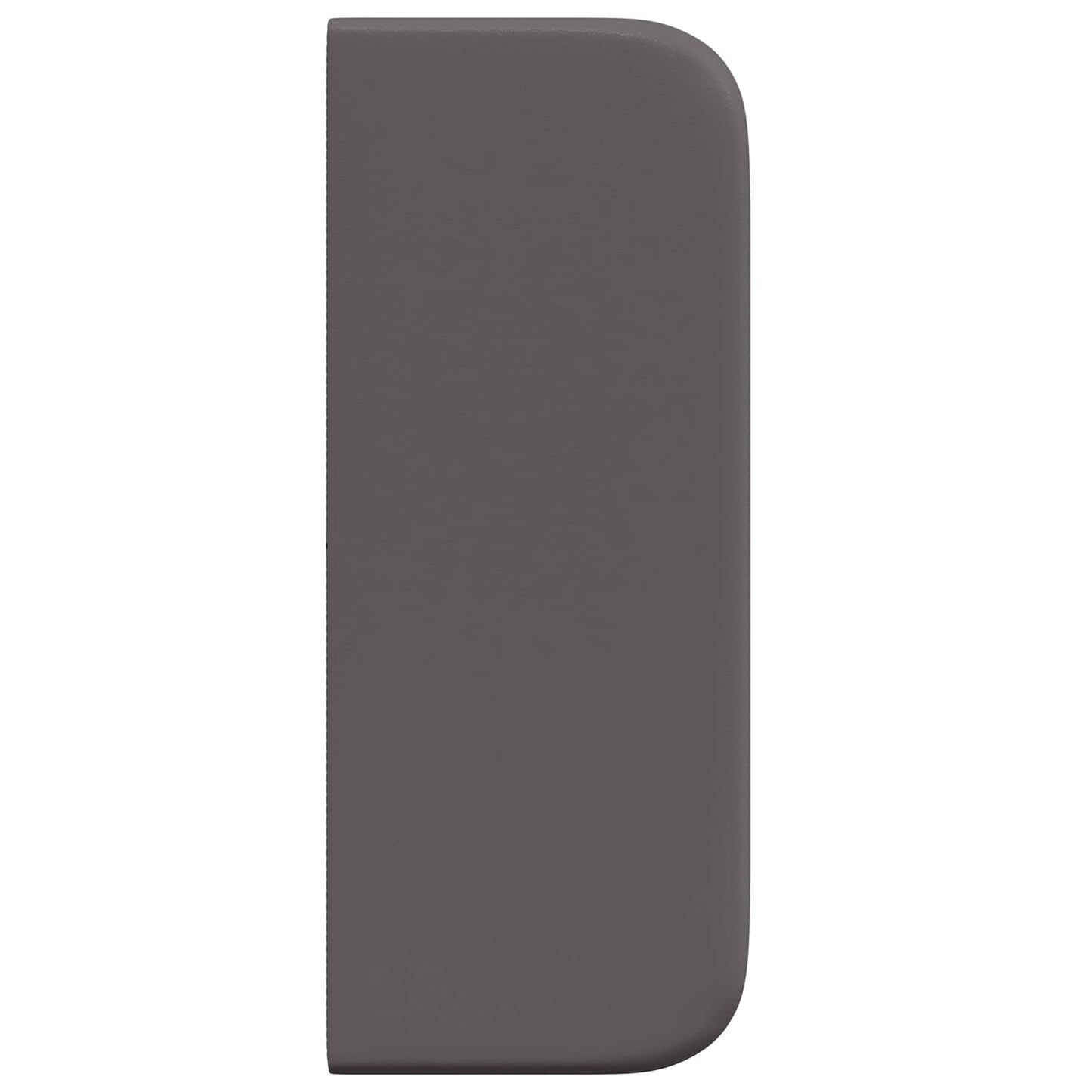 vidaXL Kopfteil Ohr 2 pcs Grau 40 x 16 x 5 cm Sperrholz und Kunstleder