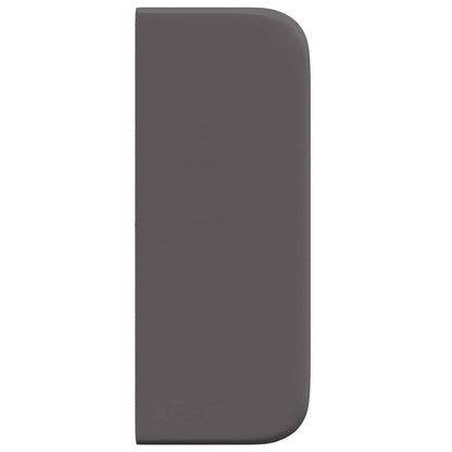vidaXL Kopfteil Ohr 2 pcs Grau 40 x 16 x 5 cm Sperrholz und Kunstleder