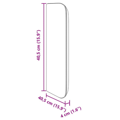 vidaXL Kopfteil Ohr 2 pcs Grau 40 x 16 x 5 cm Sperrholz und Kunstleder