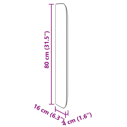 Kopfteil Ohr Rosa 80 x 16 x 4 cm Samt