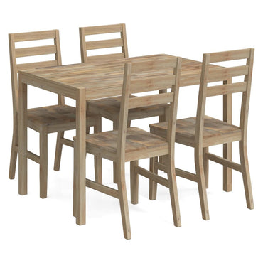 vidaXL Ensemble de salle à manger 5 pcs Bois d'acacia massif