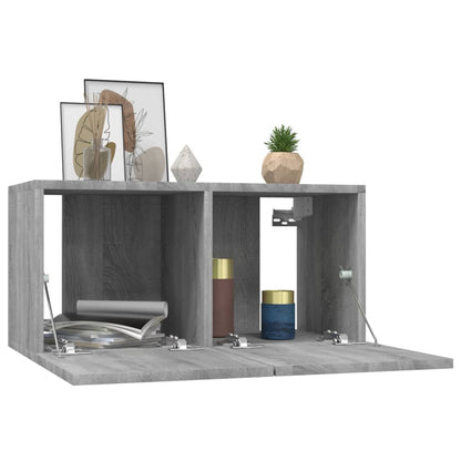 vidaXL Meubles TV muraux 4 pcs Gris Sonoma 60x30x30 cm Bois d'ingénierie