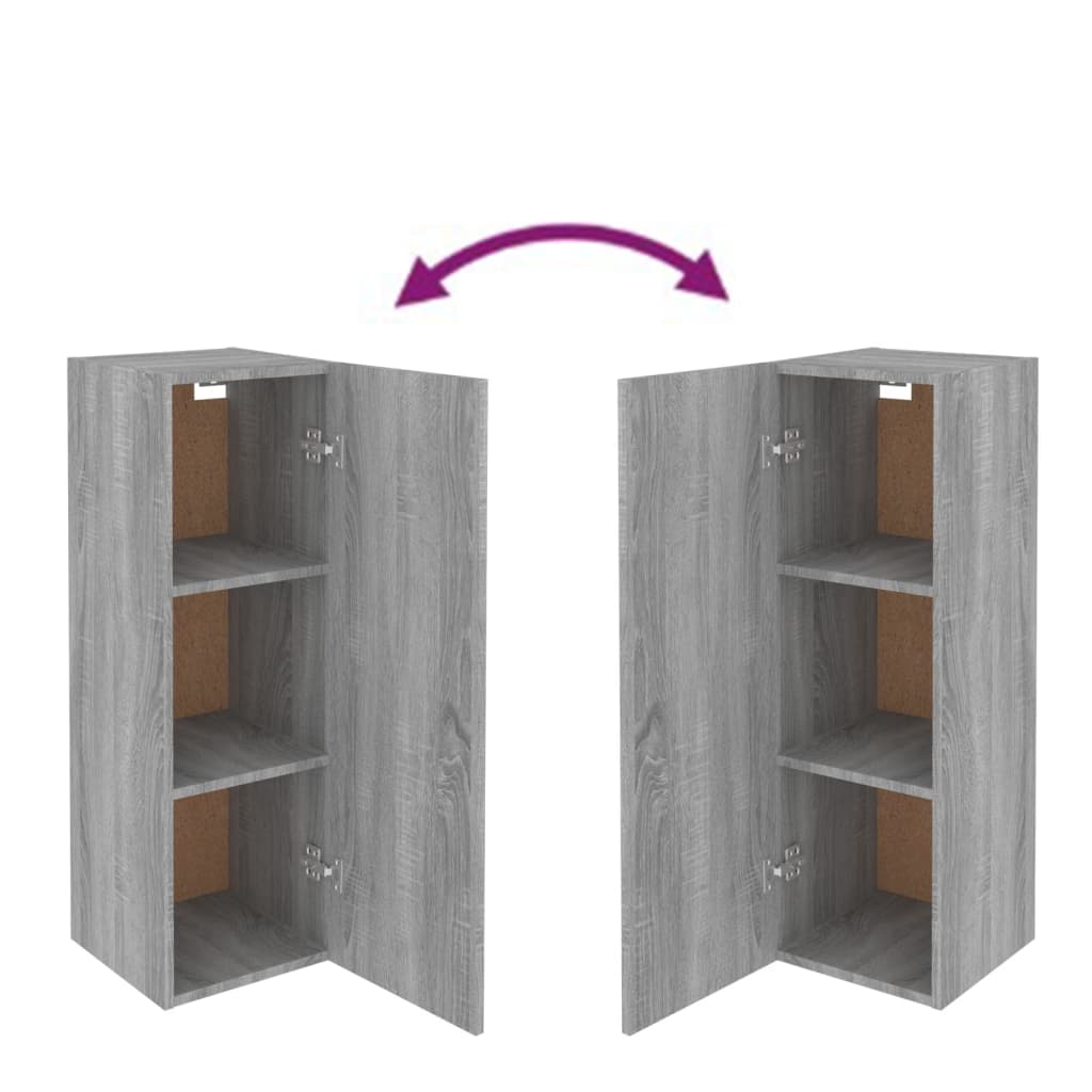 vidaXL Ensemble de meubles TV 5 pcs Gris sonoma Aggloméré