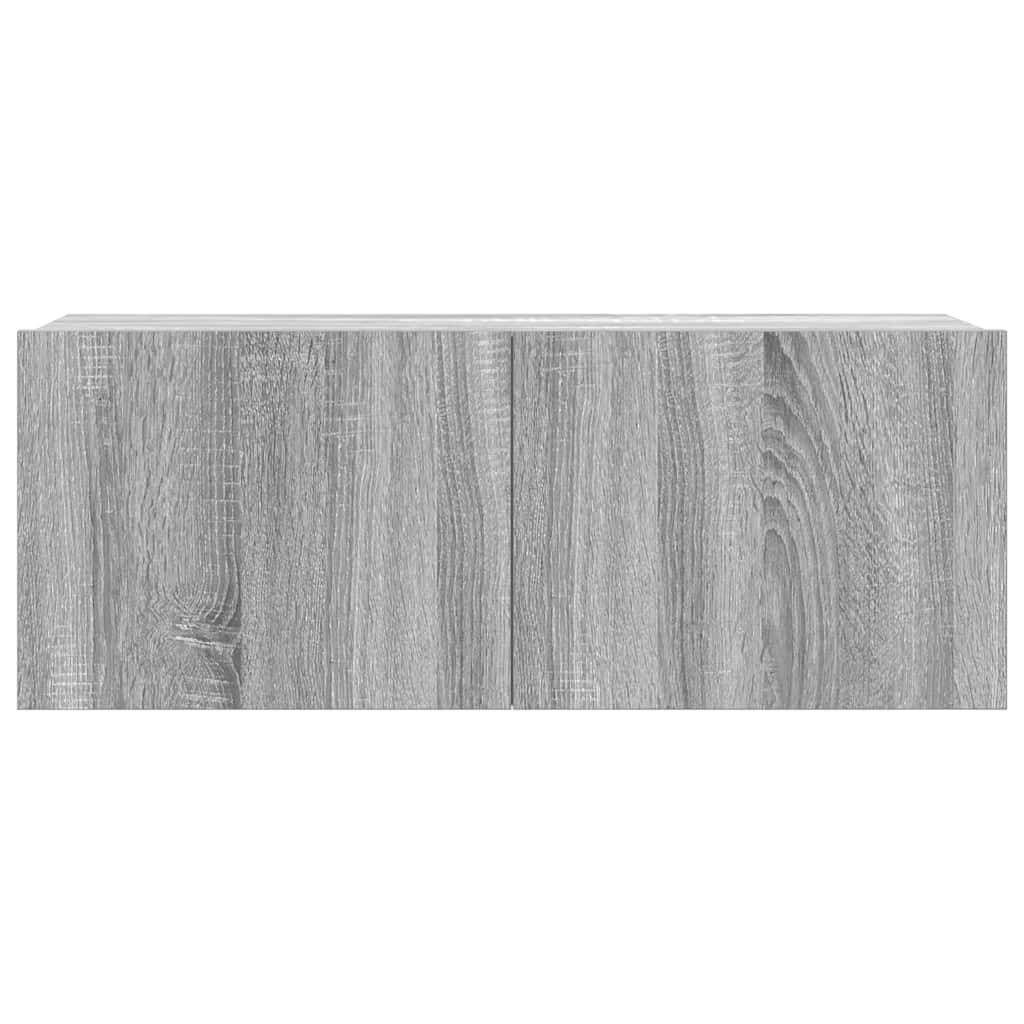 vidaXL Meuble TV 3 pcs Gris Sonoma Aggloméré