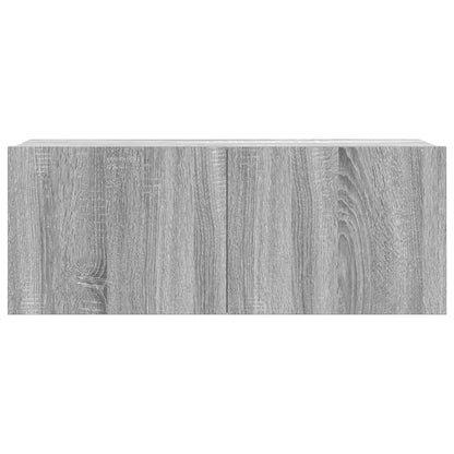 vidaXL Meuble TV 3 pcs Gris Sonoma Aggloméré