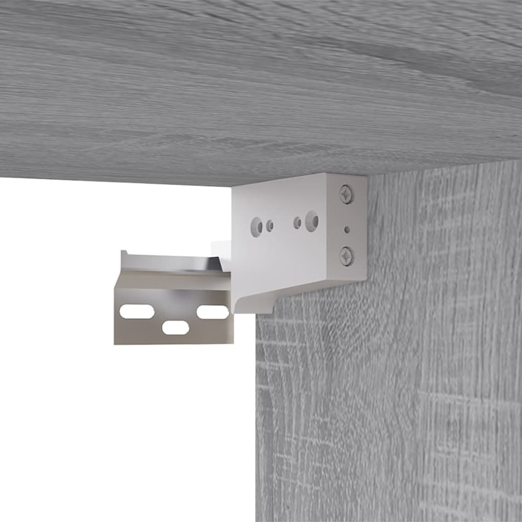 vidaXL Ensemble de 2 meubles TV gris sonoma en bois d'ingénierie