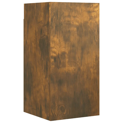 vidaXL Meuble TV, 7 pièces, chêne fumé, bois d'ingénierie