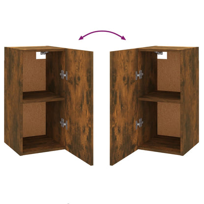vidaXL Meuble TV, 7 pièces, chêne fumé, bois d'ingénierie