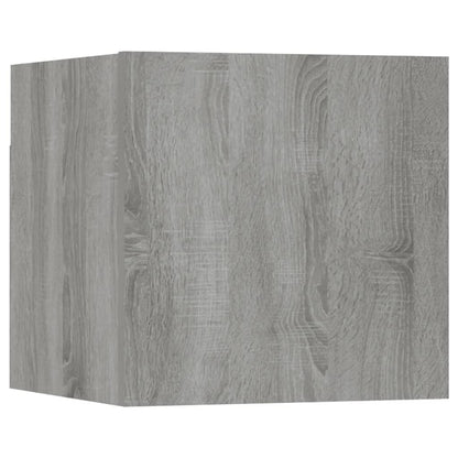 vidaXL Meuble TV mural 8 pcs Gris Sonoma 30,5x30x30 cm