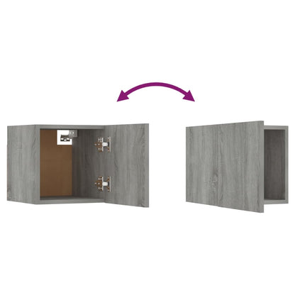 vidaXL Meuble TV mural 8 pcs Gris Sonoma 30,5x30x30 cm