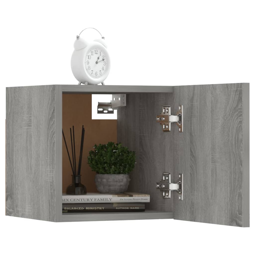 vidaXL Meuble TV mural 8 pcs Gris Sonoma 30,5x30x30 cm