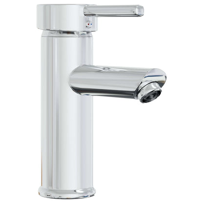 vidaXL Meuble sous-lavabo avec lavabo intégré Chêne fumé Bois d'ingénierie